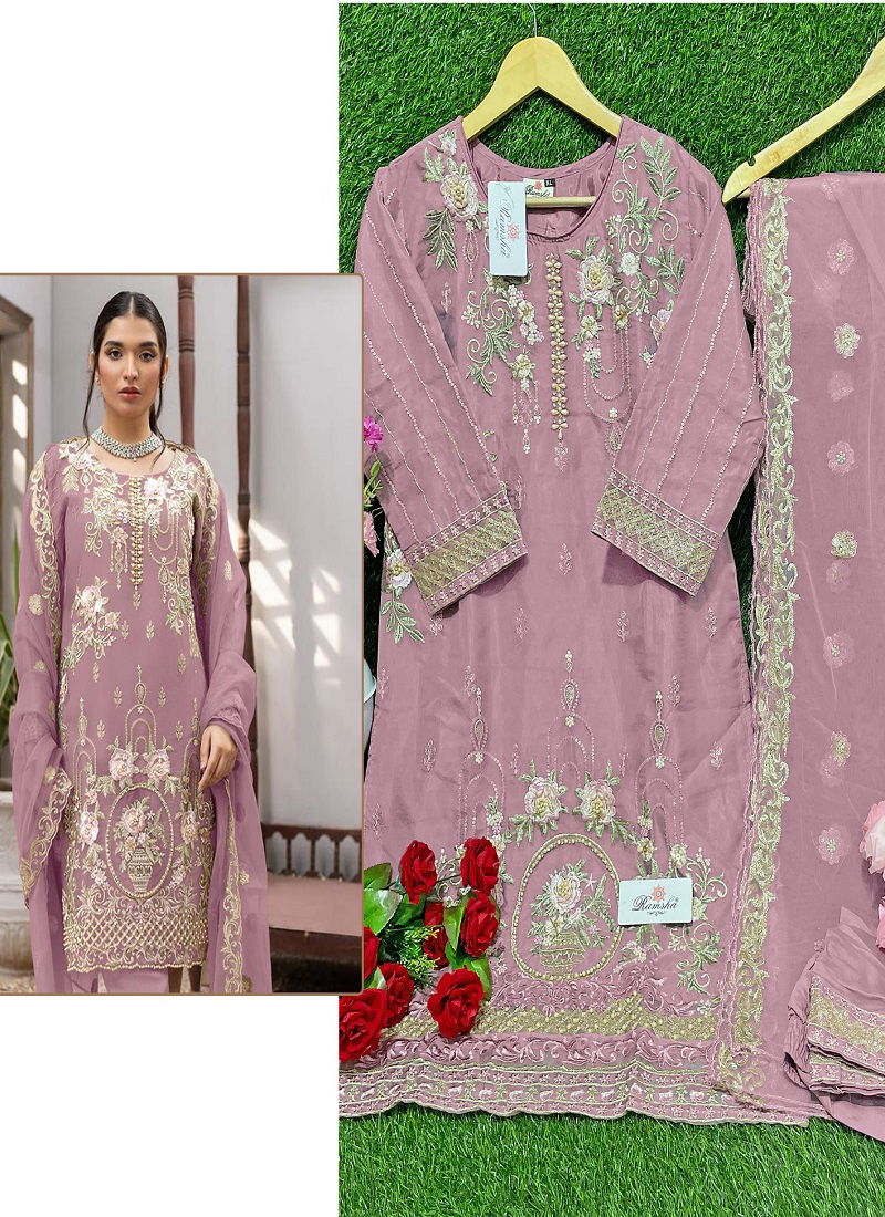 R 1030 Nx Organza Pakistani Salwar Suits Catalog